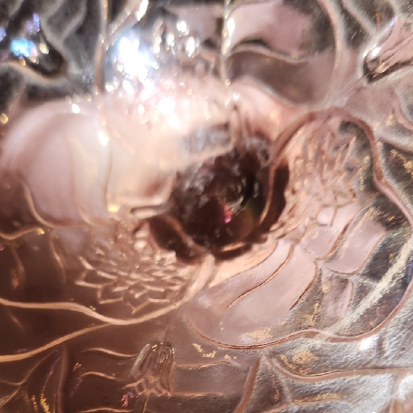 Fenton Vintage Elegant Pink Glass Pedestal Bowl - Picture 3 of 5